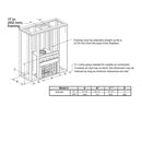 Majestic Ashland 42" Open Wood Burning Fireplace [ASH42] SAKSBY - Dimensions View