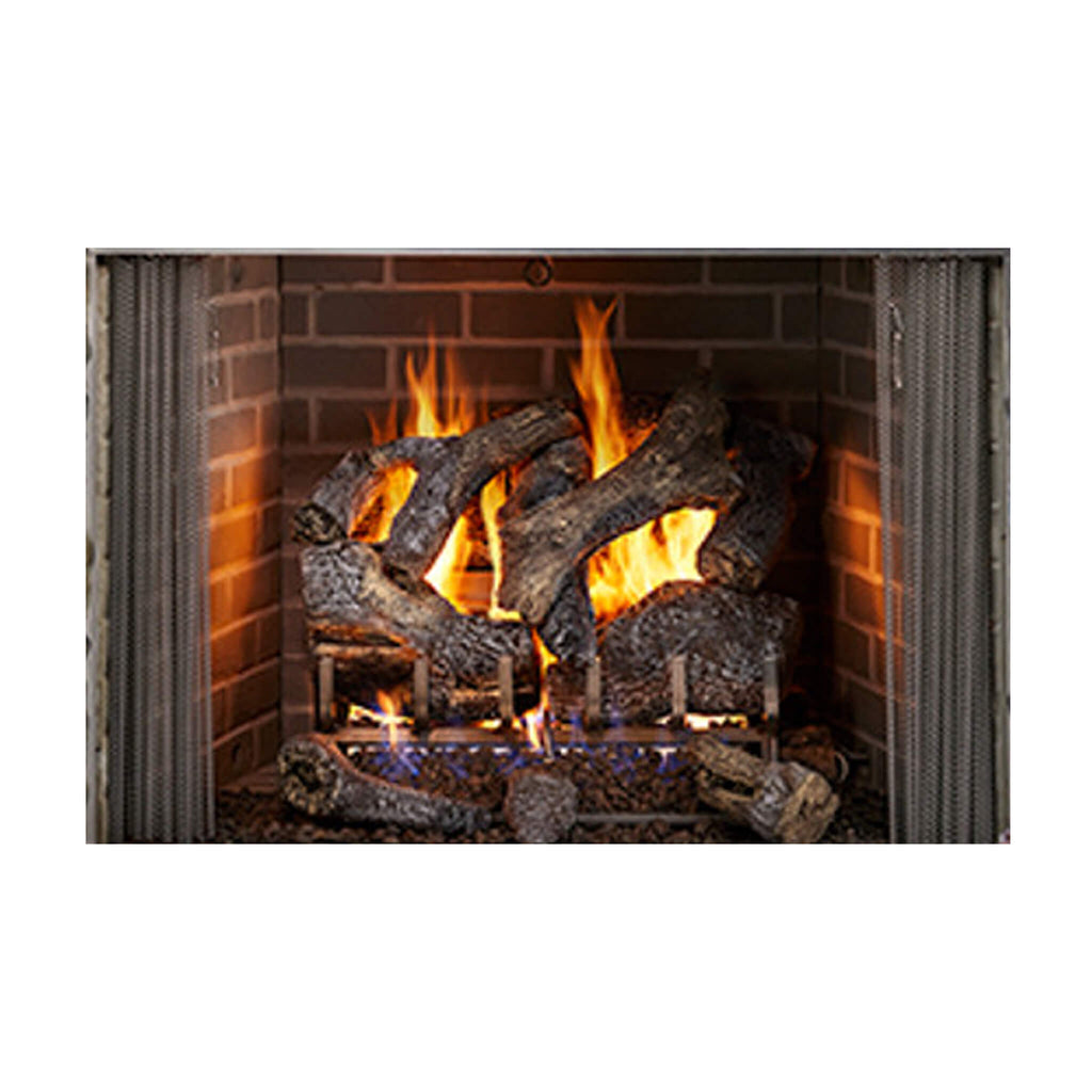 MAJESTIC CASTLEWOOD 42" Outdoor Wood Burning Fireplace [ODCASTLEWD-42-B] SAKSBY - Front View