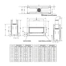 MAJESTIC ECHELON II 48" See-Through Direct Vent Fireplace [ECHEL48STIN-C] SAKSBY - Dimensions View