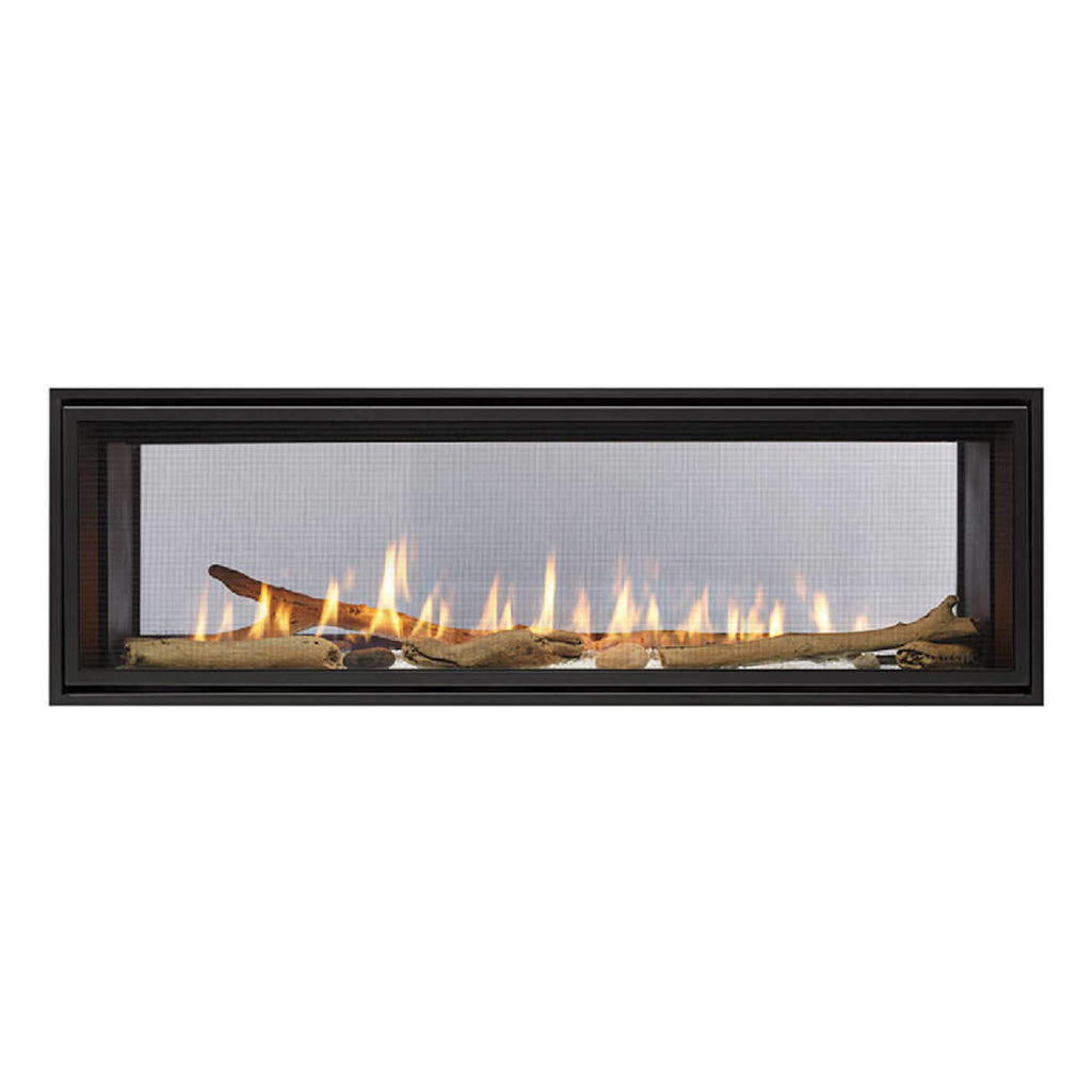 MAJESTIC ECHELON II 48" See-Through Direct Vent Fireplace [ECHEL48STIN-C] SAKSBY - With Screen View
