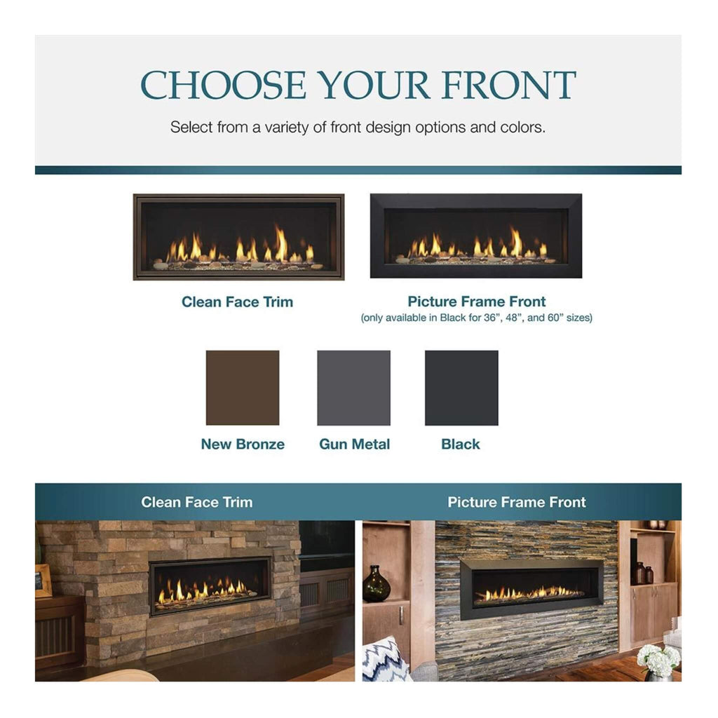 Majestic Echelon II 60" Linear Direct Vent Fireplace [ECHEL60IN-C] SAKSBY - Features View