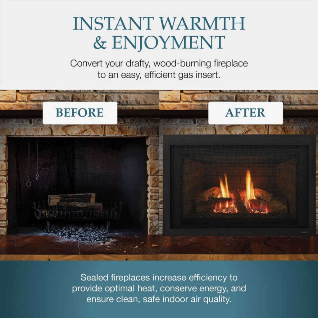 MAJESTIC JASPER 30" Direct Vent Natural Gas Insert [JASPER30IN] SAKSBY - Features View