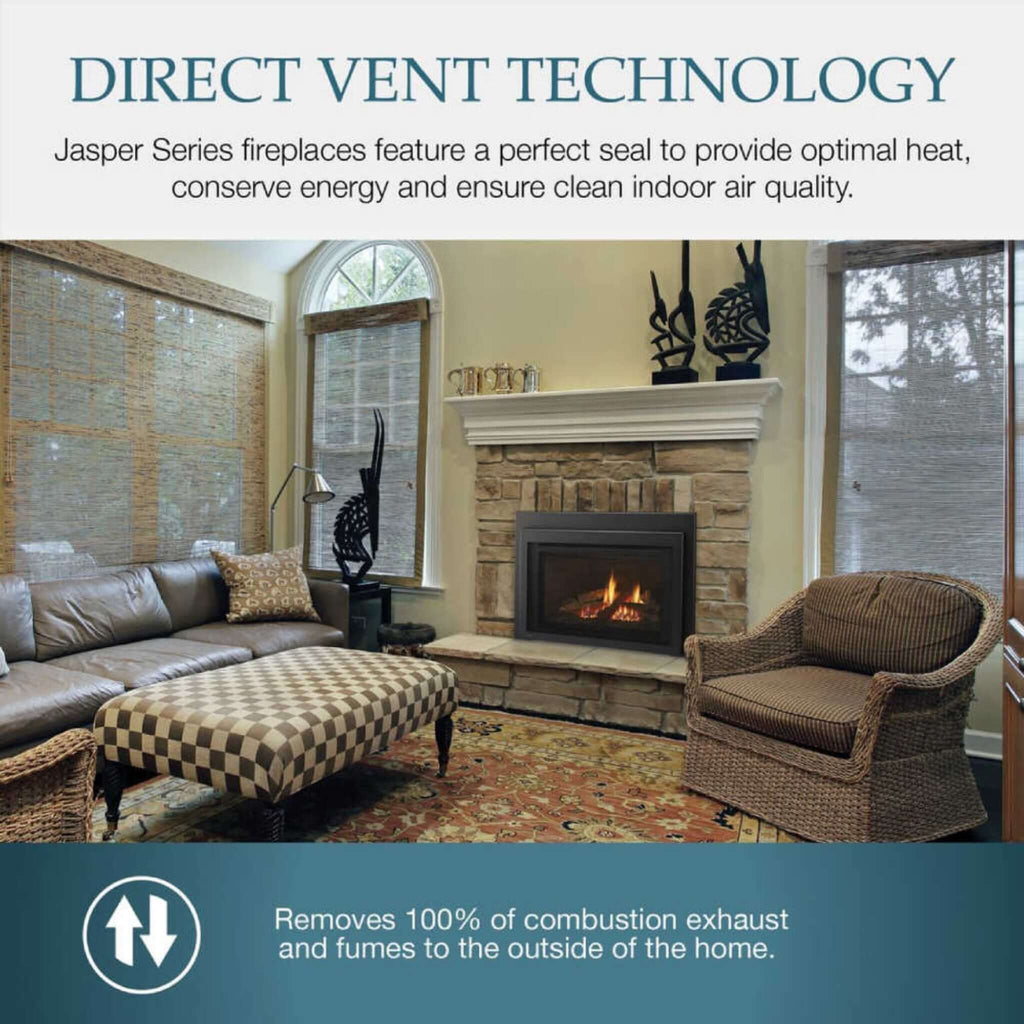MAJESTIC JASPER 30" Direct Vent Natural Gas Insert [JASPER30IN] SAKSBY - Features View
