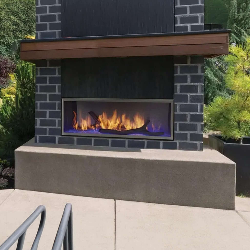 Majestic Lanai 60" Single Sided Linear Outdoor Gas Fireplace [ODLANAIG-60] SAKSBY - Outdoor View