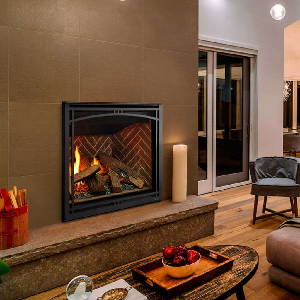 Majestic Meridian 36" Direct Vent Fireplace [MER36N/L] SAKSBY - Living Room View