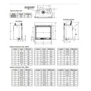 Majestic Meridian 42" Natural Gas Fireplace [MER42N] SAKSBY - Dimensions View