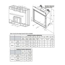 Majestic Meridian 42" Natural Gas Fireplace [MER42N] SAKSBY - Dimensions View