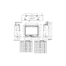 Majestic Quartz 32" Direct Vent Natural Gas Fireplace [QUARTZ32IFTN]  SAKSBY - Dimensions View