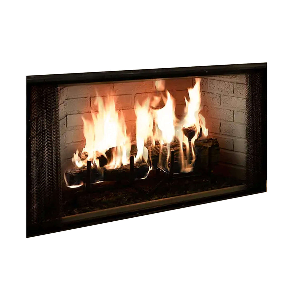 MAJESTIC ROYALTON 42" Wood Burning Fireplace With Invisible Smoke Shield [BE42] SAKSBY - Front Right View