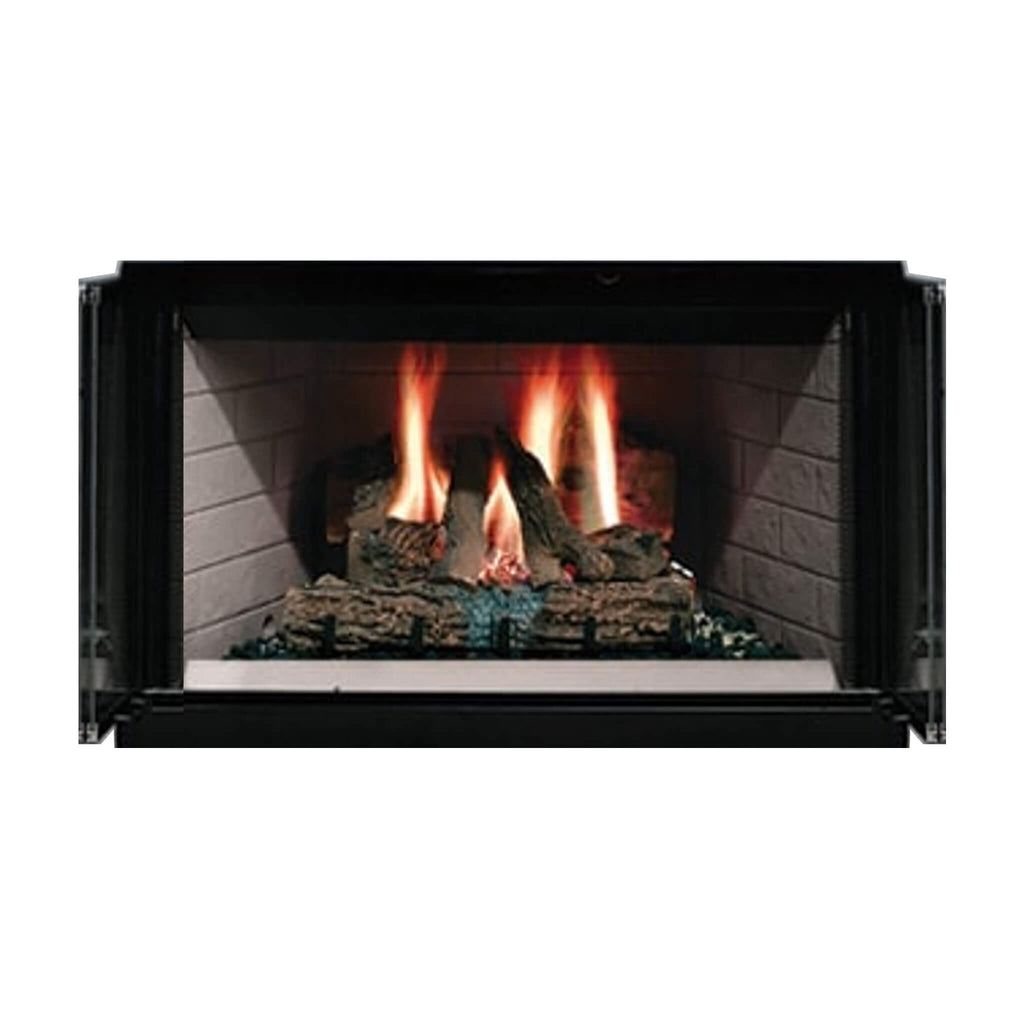 MAJESTIC ROYALTON 42" Wood Burning Fireplace With Invisible Smoke Shield [BE42] SAKSBY - Front View