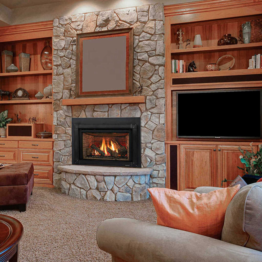 MAJESTIC TRILLIANT 25" Direct Vent Gas Fireplace Insert [TRILLIANT25N] SAKSBY Living Room View