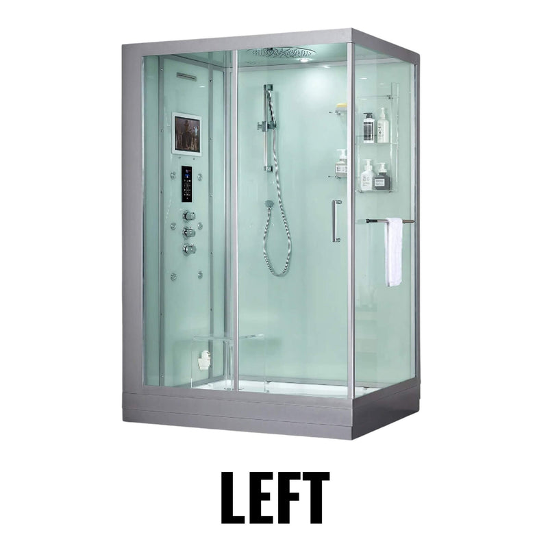 MAYA BATH PLATINUM ANZIO Steam Shower With Ozone Sterilization System - Left Orientation