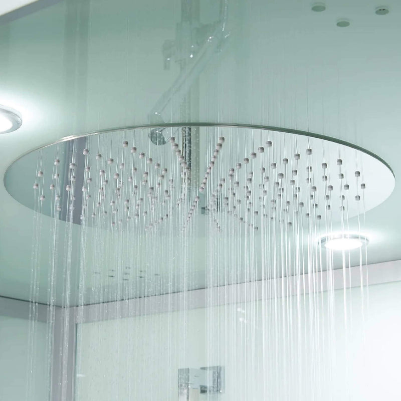 MAYA BATH PLATINUM ANZIO-R Steam Shower With Ozone Sterilization System SAKSBY - Ceiling Shower View