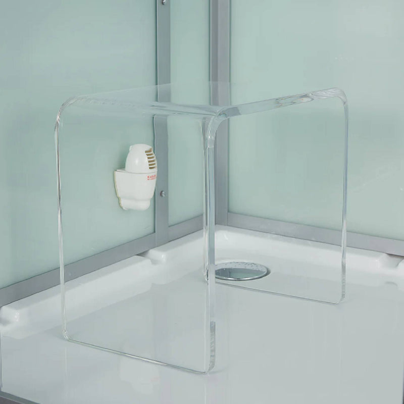 MAYA BATH PLATINUM ARREZO Steam Shower With Rainfall Ceiling Shower SAKSBY - Chair View