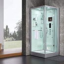 MAYA BATH PLATINUM ARREZO Steam Shower With Rainfall Ceiling Shower SAKSBY - Lifestyle View