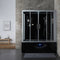 MAYA BATH Platinum Catania-R Steam Shower With 6 Acupuncture Jets SAKSBY - Black View