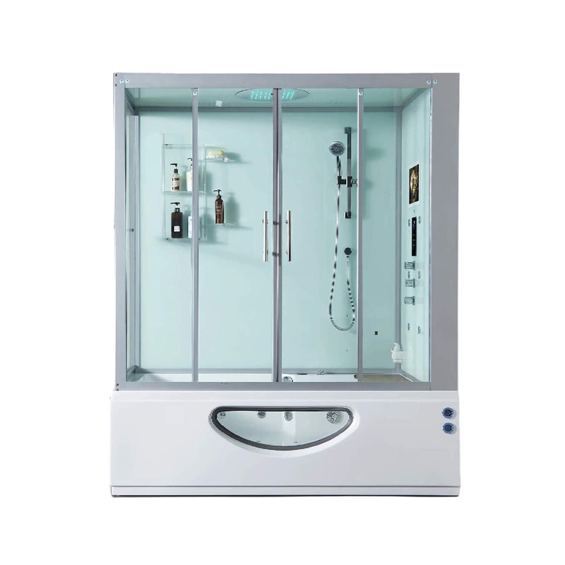 MAYA BATH Platinum Catania-R Steam Shower With 6 Acupuncture Jets SAKSBY - Front View