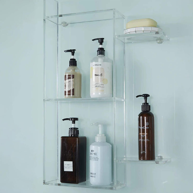 MAYA BATH Platinum Catania-R Steam Shower With 6 Acupuncture Jets SAKSBY - Storage Shelving View