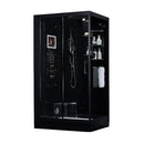 MAYA BATH PLATINUM LUCCA-L Steam Shower SAKSBY - Front Left Black View