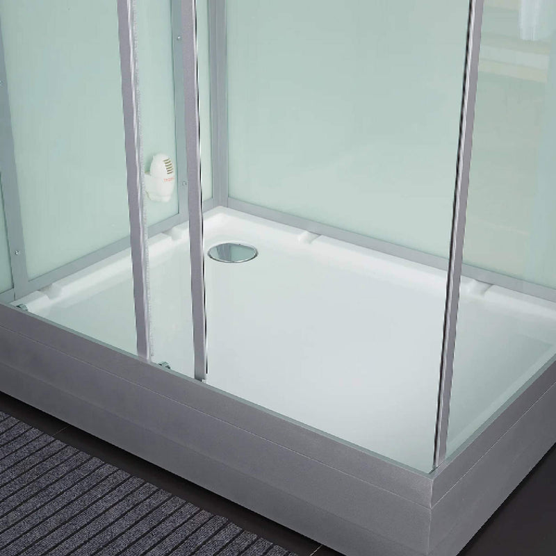 MAYA BATH PLATINUM LUCCA-L Steam Shower SAKSBY - Right Edge View