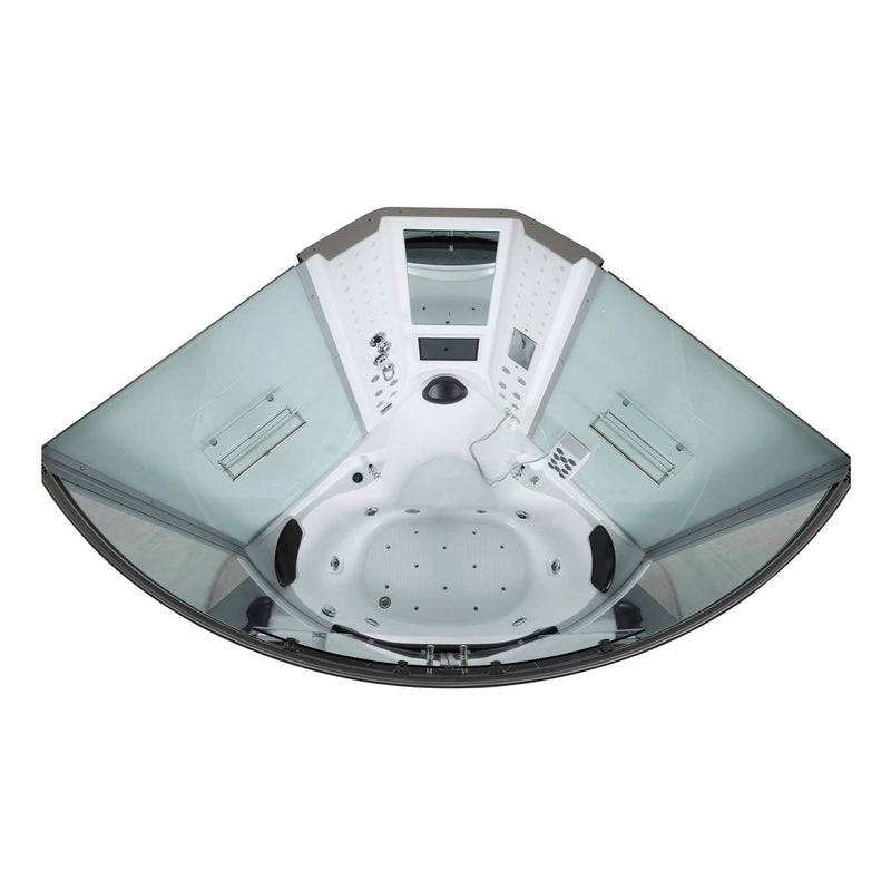 MAYA BATH Platinum Superior Steam Shower With Foot Massager SAKSBY - Top View