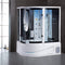 MAYA BATH SIENA Steam Shower With 10 Acupuncture Jets SAKSBY - White Lifestyle View