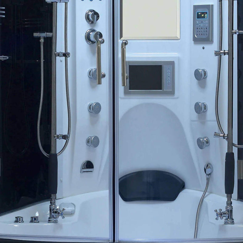 MAYA BATH VALENCIA Steam Shower Massage Bathtub SAKSBY - Inside View