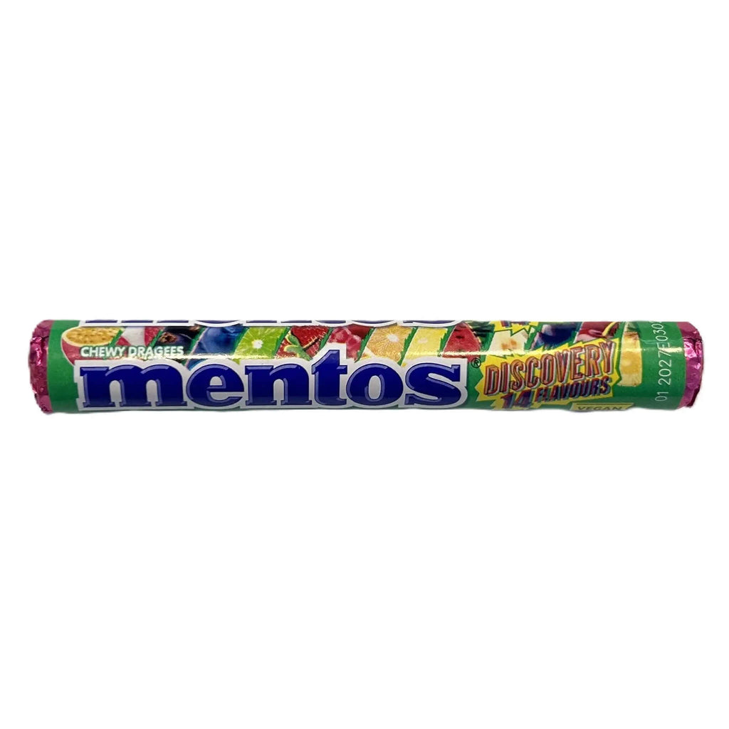 Mentos Discovery – Assorted Flavor Chewy Candy Roll 37G (UK)