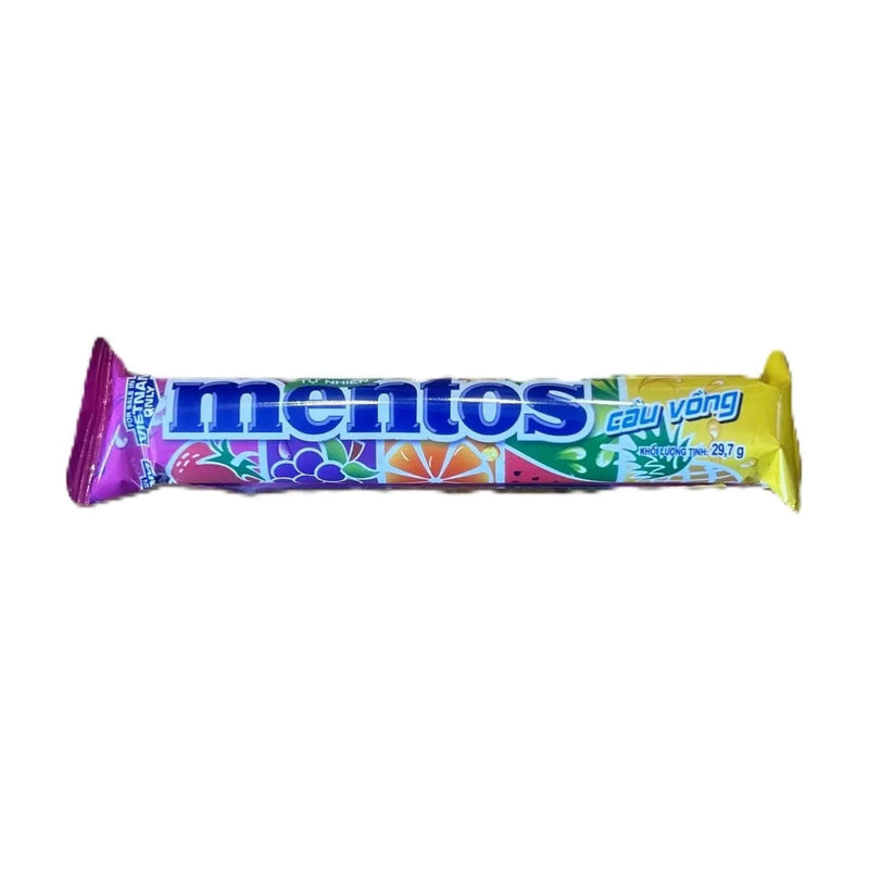 Mentos Rainbow Roll – Assorted Fruit Chewy Candy 38G (Vietnam)