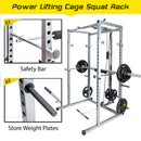 Merax Multi-Functional Olympic Power Squat Rack Cage For Home & Gym (SAK98719) - Saksby Wholesale - Safety Features View