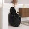 Modern 1.28 GPF Single Flush 1-Piece Ceramic Egg-Shaped Toilet (SAK93341) - Saksby Wholesale - Open Lid Side View