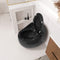 Modern 1.28 GPF Single Flush 1-Piece Ceramic Egg-Shaped Toilet (SAK93341) - Saksby Wholesale - Open Lid