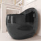 Modern 1.28 GPF Single Flush 1-Piece Ceramic Egg-Shaped Toilet (SAK93341) - Saksby Wholesale - Side View Design Details