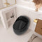 Modern 1.28 GPF Single Flush 1-Piece Ceramic Egg-Shaped Toilet (SAK93341) - Saksby Wholesale - Top View Lifestyle