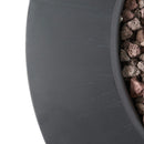Modern 32 Inch 40K BTU Round Iron Propane Fire Pit (SAK29102) - Saksby Wholesale - Iron Material Details