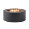Round Black Fire Pit With Flames On A White Background - Saksby Wholesale