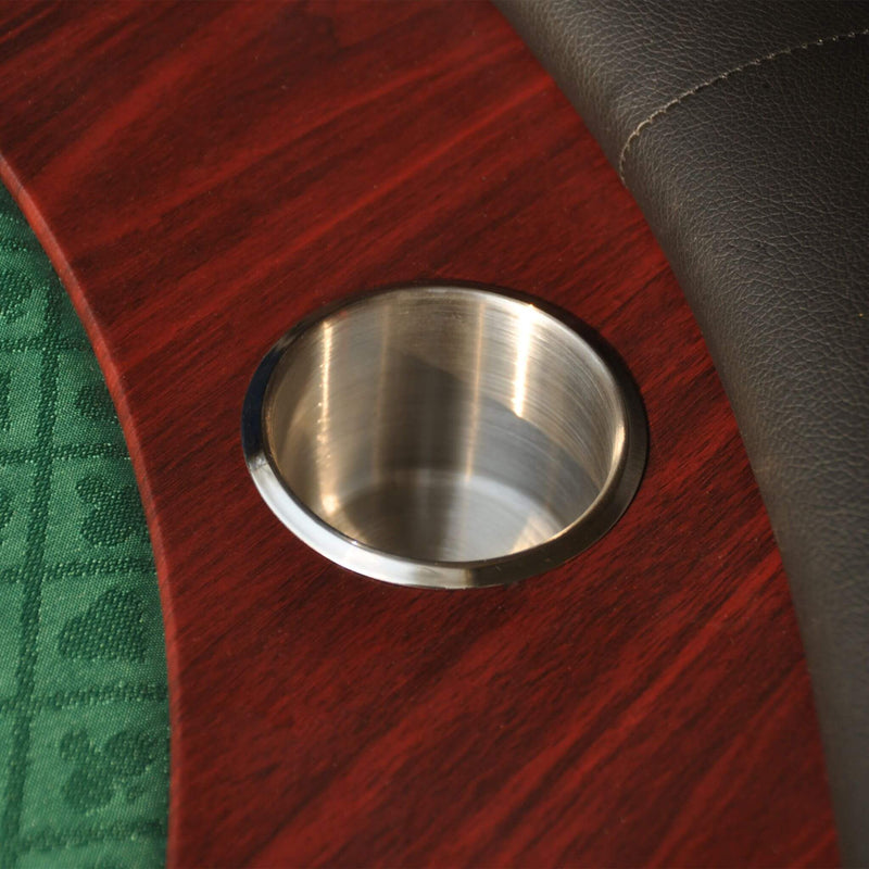 Modern 96 Inch Wooden Poker Table With U Shape Legs, Drop Box And Chips Tray (SAK83109) - Saksby Wholesale - Chips Tray Details