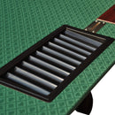 Modern 96 Inch Wooden Poker Table With U Shape Legs, Drop Box And Chips Tray (SAK83109) - Saksby Wholesale - Drop Box Details