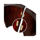 Modern 96 Inch Wooden Poker Table With U Shape Legs, Drop Box And Chips Tray (SAK83109) - Saksby Wholesale - Half Moon Legs Hinge Details
