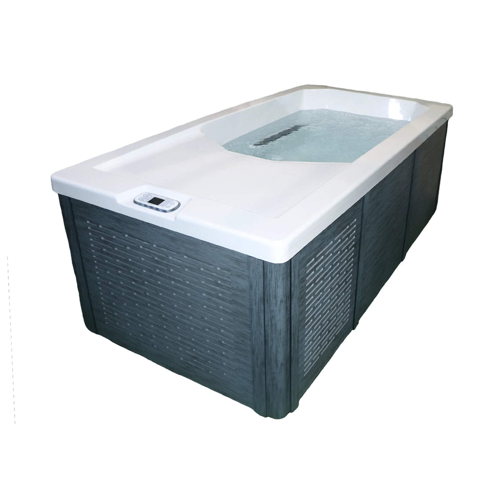 Modern Cold Plunge Spa Tub With Built-In Ozone And Multi-Coloured Exterior Lighting (SAK37605) - Saksby Wholesale - Front Left View