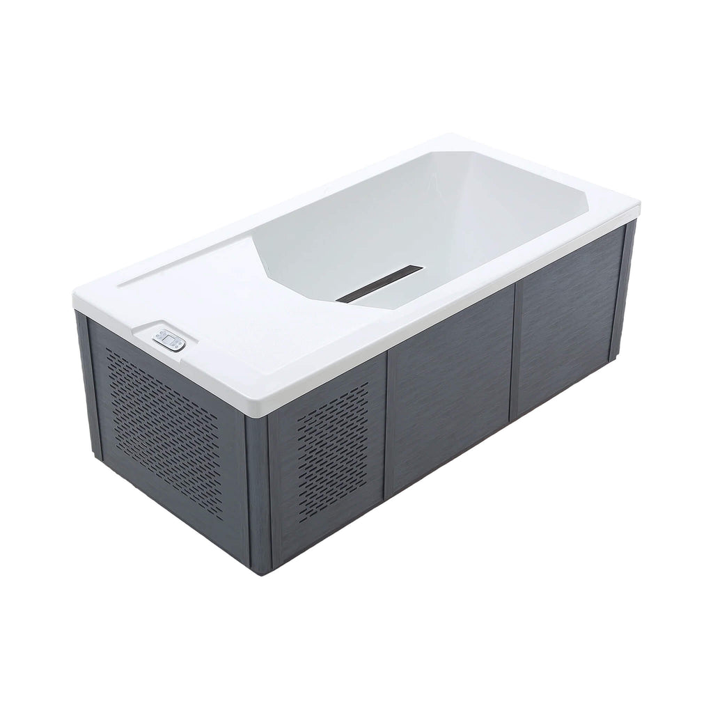Modern Cold Plunge Spa Tub With Built-In Ozone And Multi-Coloured Exterior Lighting (SAK37605) - Saksby Wholesale - Front Top Left View