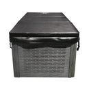 ChillTherapy Modern Cold Plunge Spa Tub With Built-In Ozone And Multi-Coloured Exterior Lighting (SAK37605) - Front View With Cover