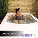 Modern Cold Plunge Spa Tub With Built-In Ozone And Multi-Coloured Exterior Lighting (SAK37605) - Saksby Wholesale - Go Ice-Less