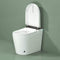 Modern Compact Smart Tankless Toilet With Bidet, Auto Open, Auto Flush, Heated Seat And Air Dryer (SAK51990) - Saksby Wholesale - Open Lid Lifestyle