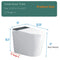 Modern Compact Smart Tankless Toilet With Bidet, Auto Open, Auto Flush, Heated Seat And Air Dryer (SAK51990) - Saksby Wholesale - Product Dimensions