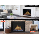 MODERN FLAMES 36" Orion Traditional Heliovision Electric Fireplace [OR36-TRAD] (HBG91024)-HBG