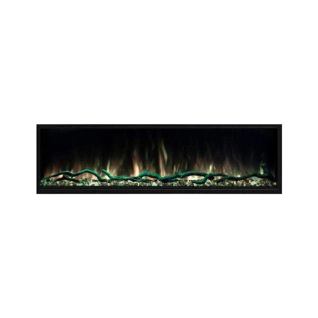 MODERN FLAMES LANDSCAPE PRO SLIM 68" Built-In Electric Fireplace [LPS-6814V2] SAKSBY - Front View