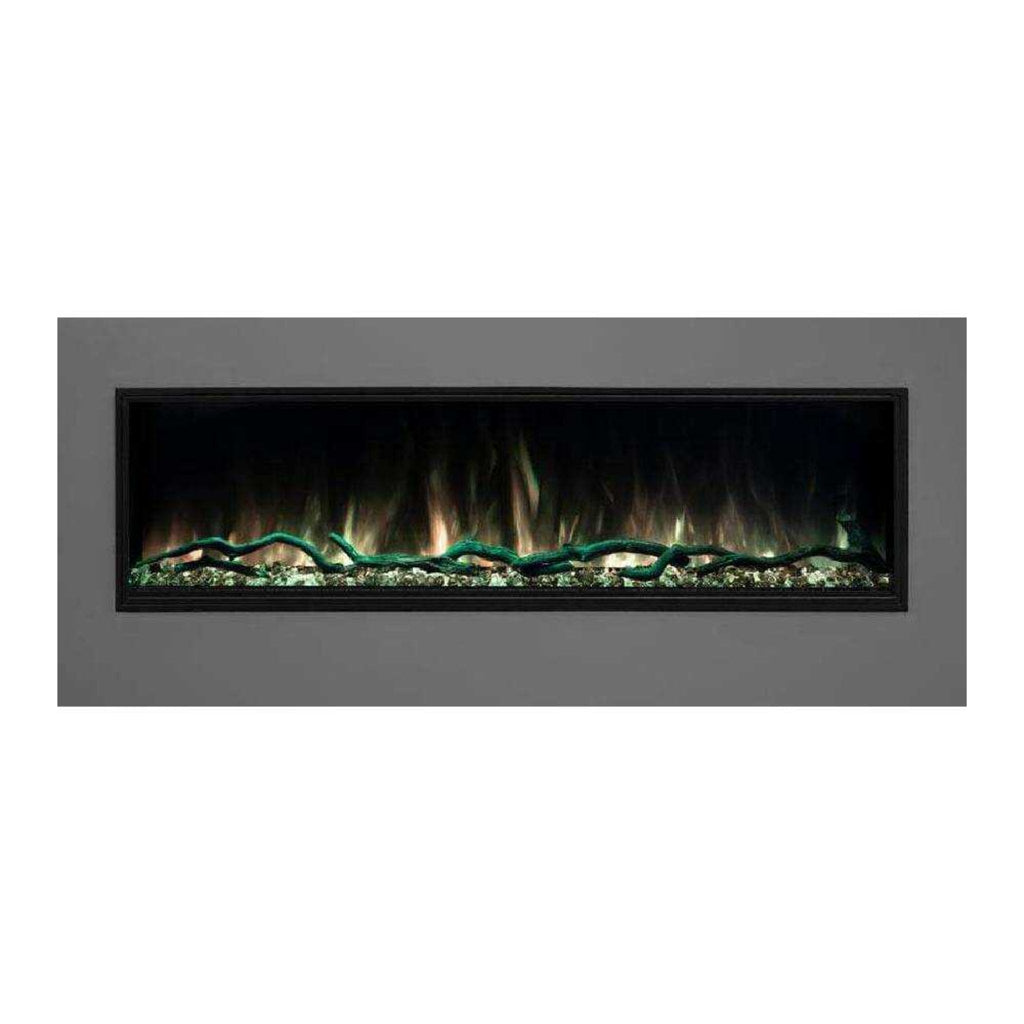 MODERN FLAMES LANDSCAPE PRO SLIM 68" Built-In Electric Fireplace [LPS-6814V2] SAKSBY - Front View