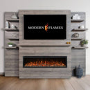 MODERN FLAMES ALLWOOD Media Main Wall System Only For Spectrum Slimline 60" Electric Fireplace [AFWS-MAIN-DW/CS] (SAK95146)