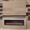 MODERN FLAMES ALLWOOD Media Main Wall System Only For Spectrum Slimline 60" Electric Fireplace [AFWS-MAIN-DW/CS] SAKSBY - Lifestyle View